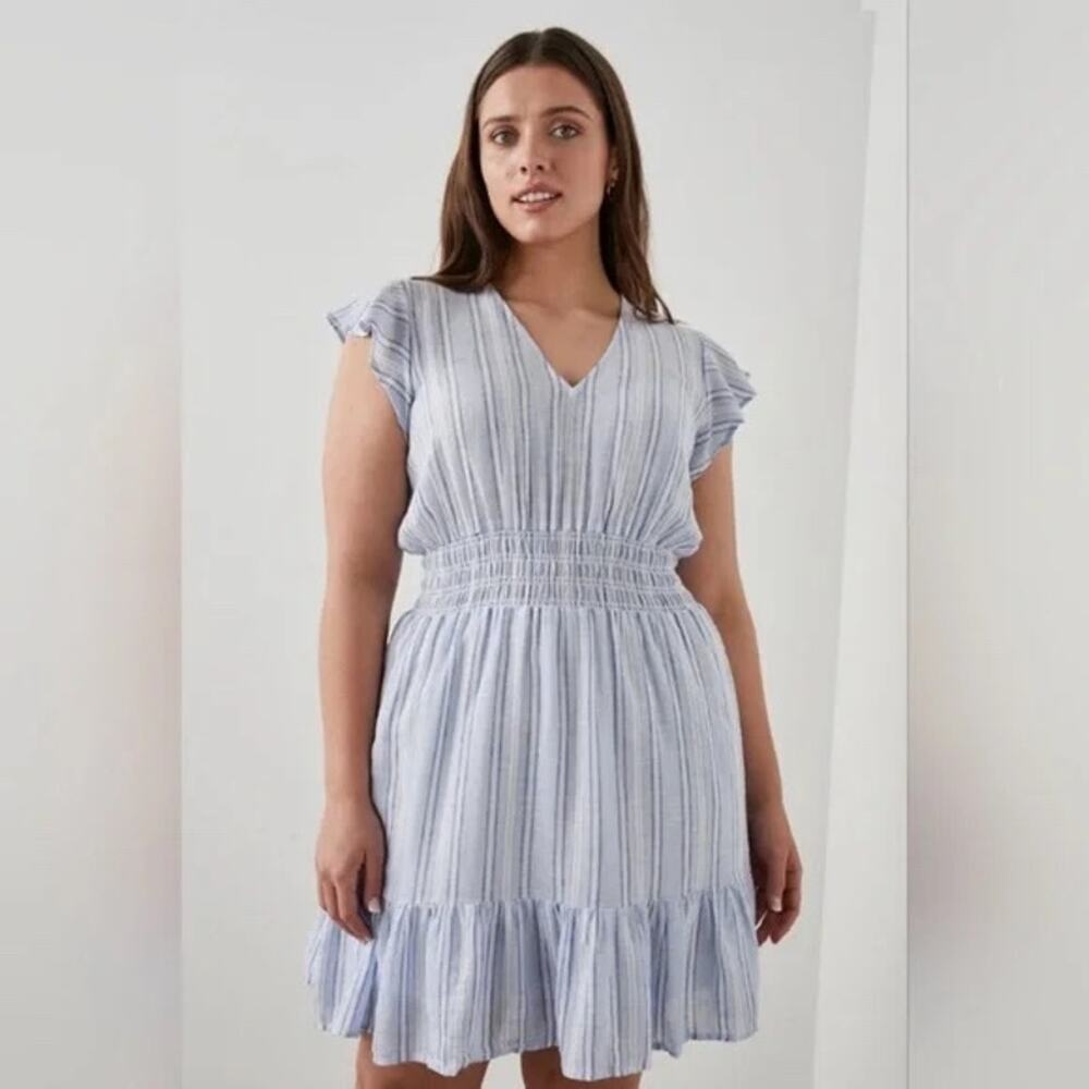 Rails Tara Napoli Stripe Linen Dress XXL 2X